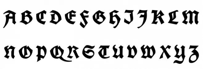 KochFetteDeutscheSchriftUNZ1A-I 字体 大写