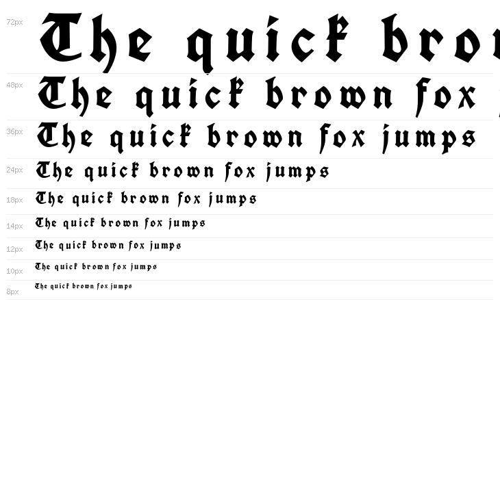 KochFetteDeutscheSchriftUNZ1A-I Waterfall