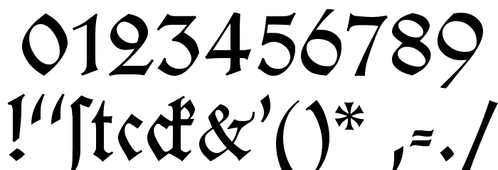 KochFraktur Font OTHER CHARS