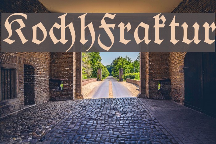 KochFraktur Font examples