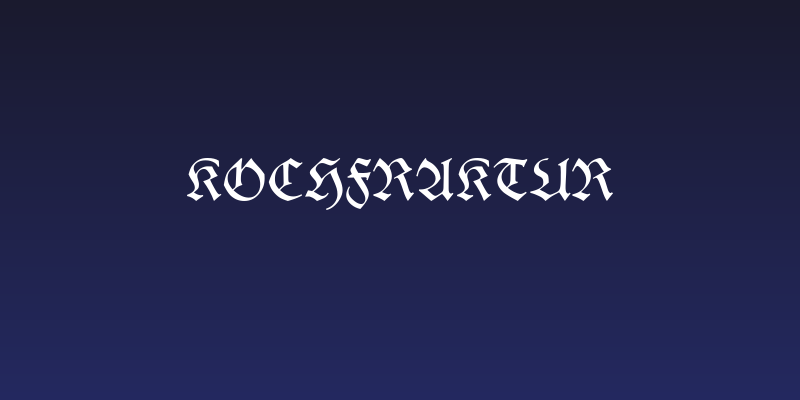 KochFraktur Social Header