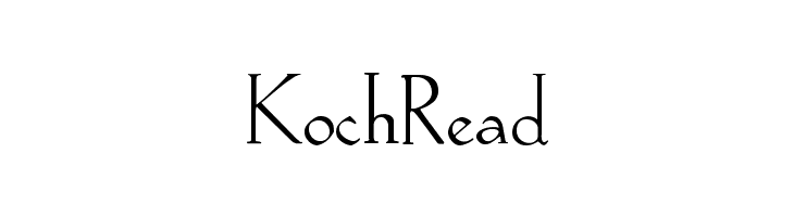 KochRead  フリーフォントのダウンロード