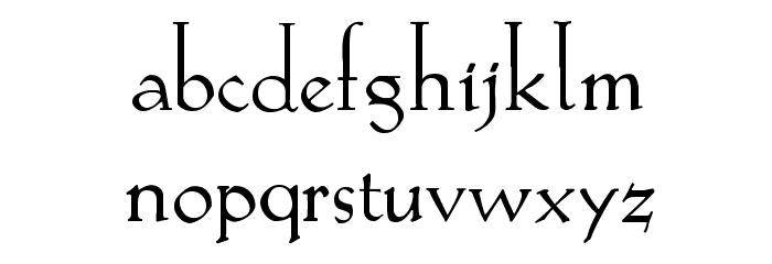 KochRead Font LOWERCASE