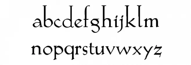 KochRead Font LOWERCASE
