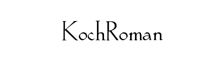 KochRoman  नि: शुल्क फ़ॉन्ट्स डाउनलोड