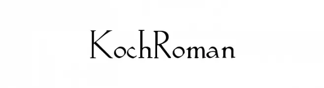 KochRoman  Frei Schriftart Herunterladen