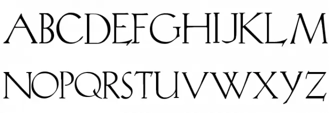 KochRoman Schriftart Groß