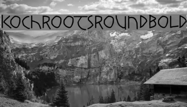 KochRootsRoundBold Font examples