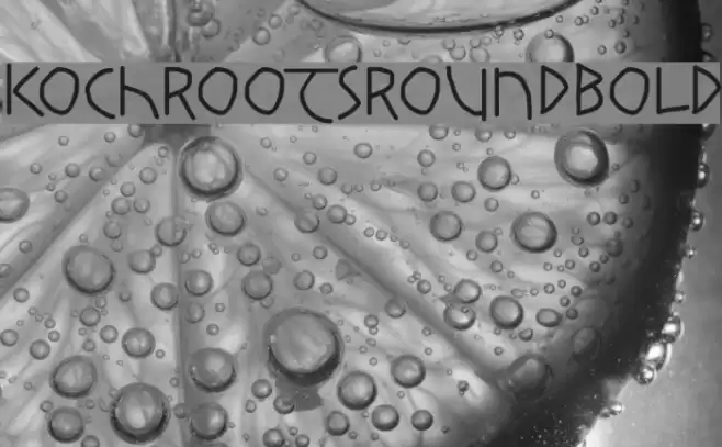 KochRootsRoundBold Font examples