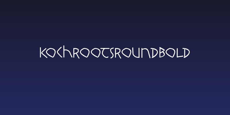 KochRootsRoundBold Social Header