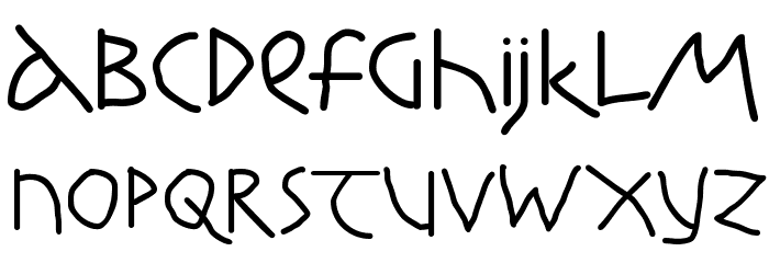KochRootsRoundBold Font LOWERCASE