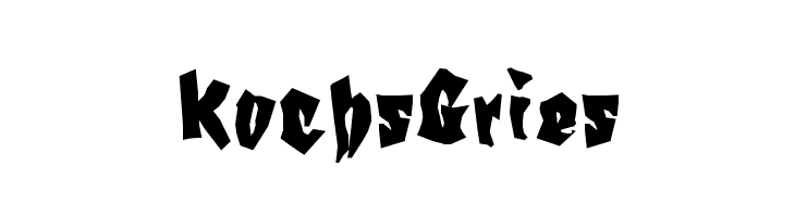 KochsGries  フリーフォントのダウンロード