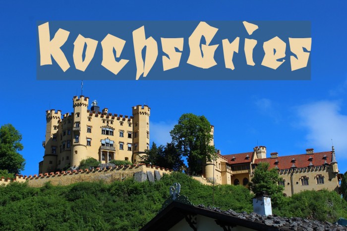 KochsGries Font examples