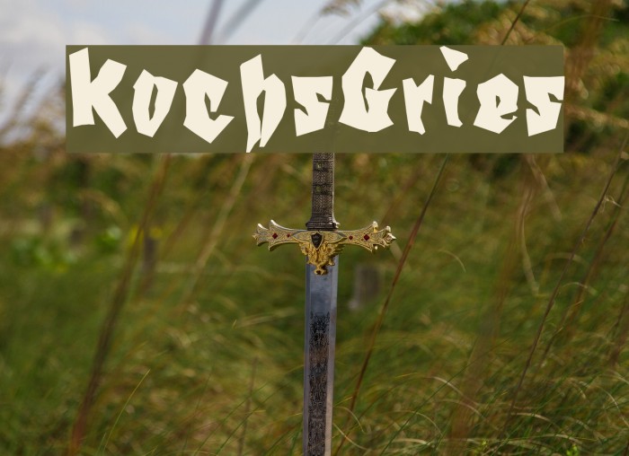 KochsGries Font examples