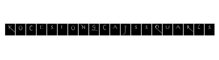 KochsLongCapsSquares Font