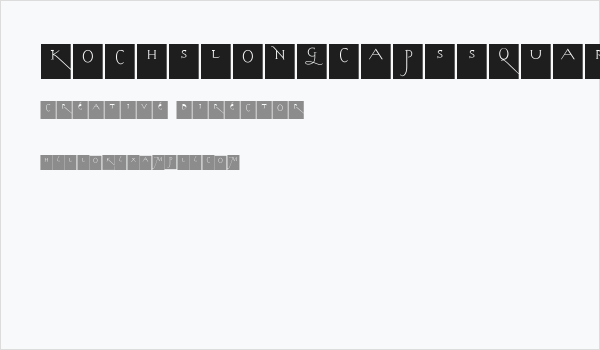 KochsLongCapsSquares Business Card