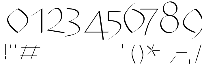 KochwoodQuill Font OTHER CHARS