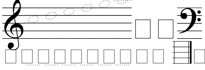 Kodaly Font OTHER CHARS