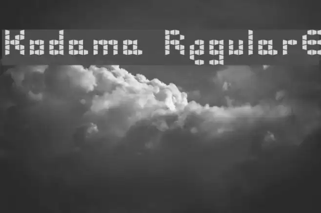 Kodama RegularE Font examples
