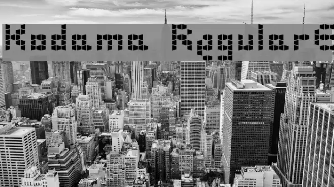 Kodama RegularE Font examples