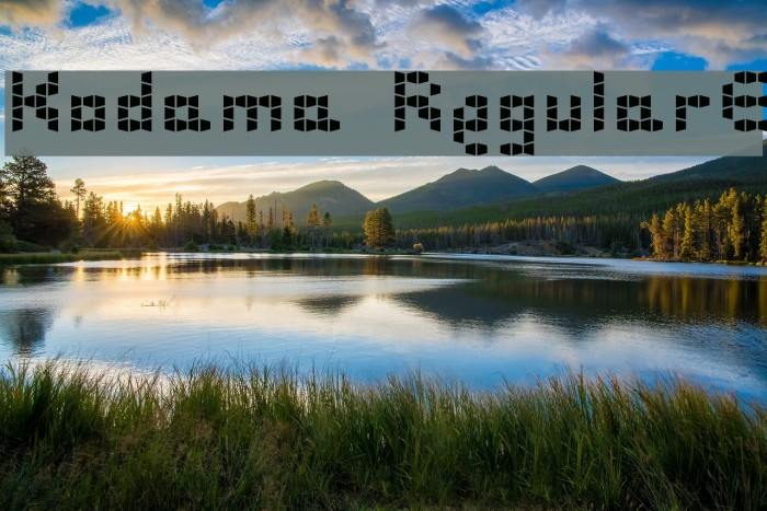 Kodama RegularE Example 3