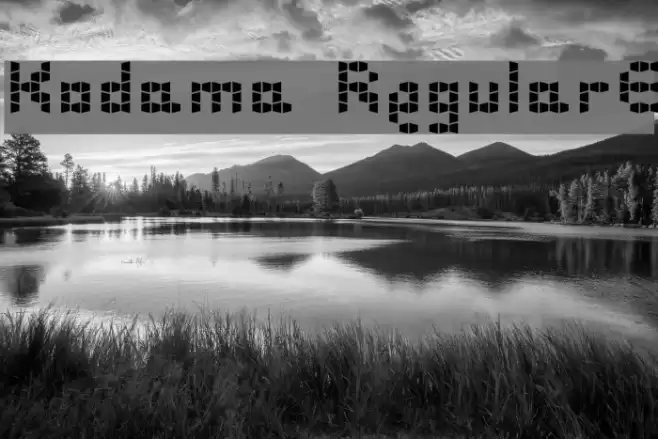Kodama RegularE Font examples