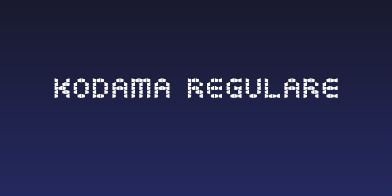 Kodama RegularE Social Header