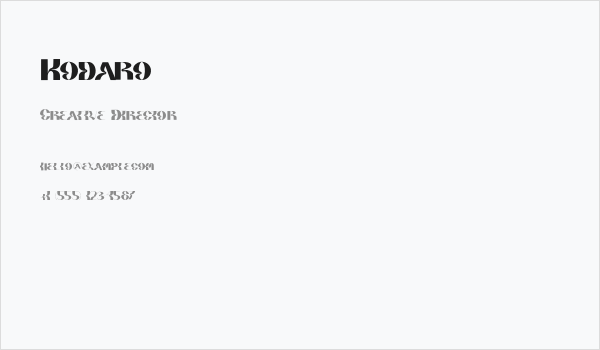 Kodaro Business Card