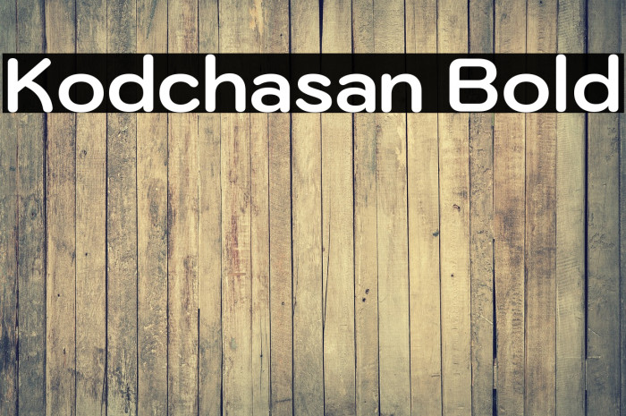 Kodchasan Bold Font examples
