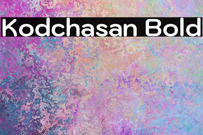 Kodchasan Bold Font examples