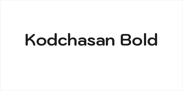 Kodchasan Bold Logo