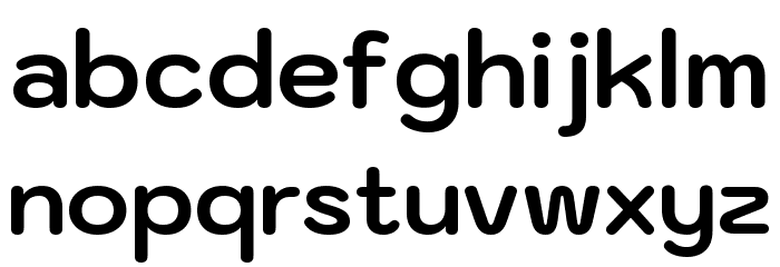 Kodchasan Bold Font LOWERCASE