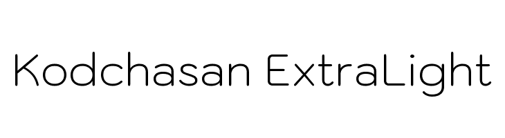 Kodchasan ExtraLight  免费字体下载
