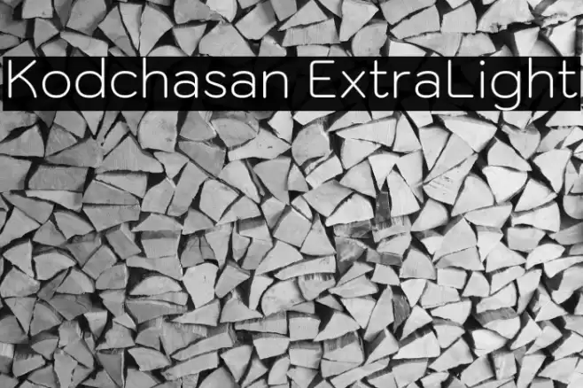 Kodchasan ExtraLight フォント examples