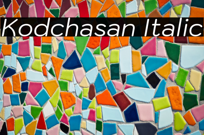 Kodchasan Italic Example 3