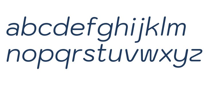 Kodchasan Italic Lowercase