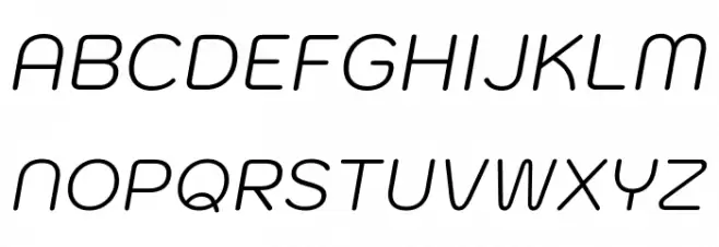 Kodchasan Light Italic Fonte MAIÚSCULAS