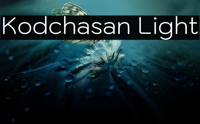 Kodchasan Light Font examples