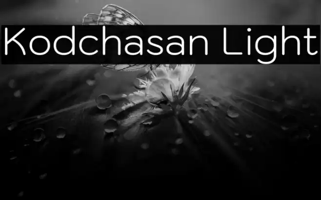 Kodchasan Light フォント examples