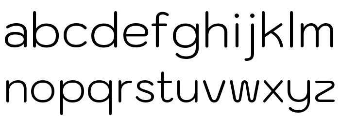 Kodchasan Light Font LOWERCASE