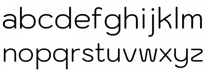 Kodchasan Light Schriftart Kleinbuchstaben