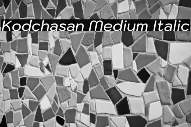 Kodchasan Medium Italic Font examples