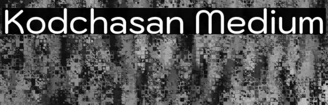 Kodchasan Medium Font examples