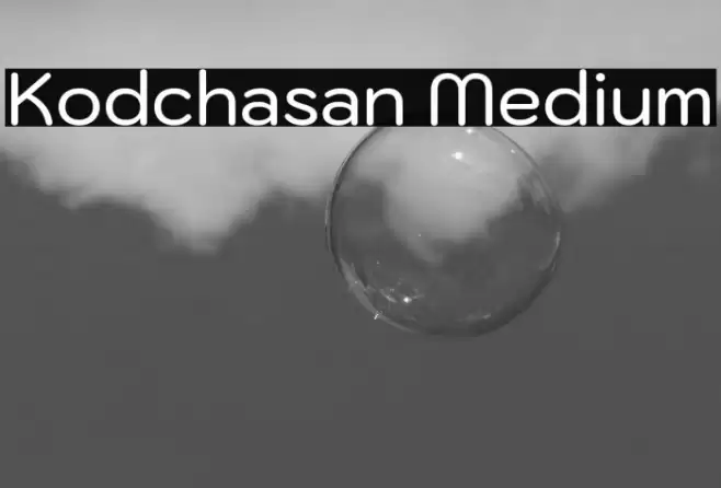Kodchasan Medium Font examples