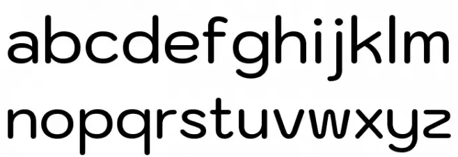 Kodchasan Medium フォント 小文字