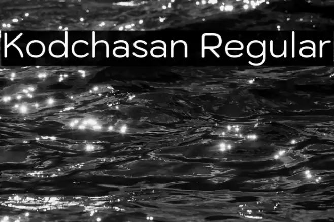 Kodchasan Regular Font examples