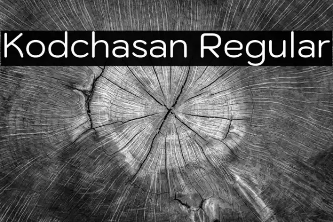 Kodchasan Regular Font examples