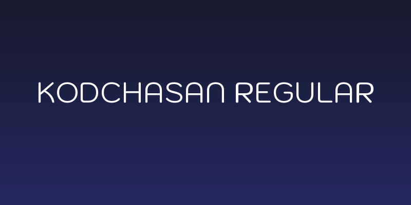 Kodchasan Regular Social Header