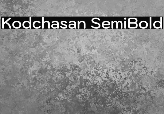 Kodchasan SemiBold Font examples