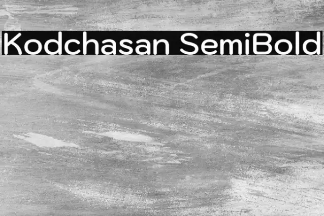 Kodchasan SemiBold Font examples